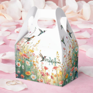 Ballotins Oiseaux floraux aquarelle de printemps Monogramme 