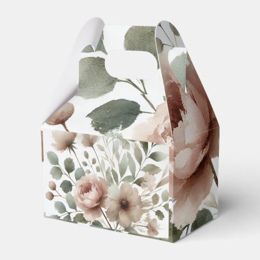 Ballotins Olive et Mariage floral rose pâle (Arrière)