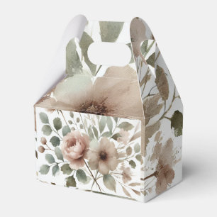 Ballotins Olive et Mariage floral rose pâle