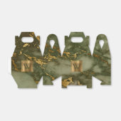 Ballotins Olive Green Marbre or Monogramme (Déplié)