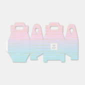 Ballotins Ombre bleu rose avec Mariage de lignes or minces (Déplié)