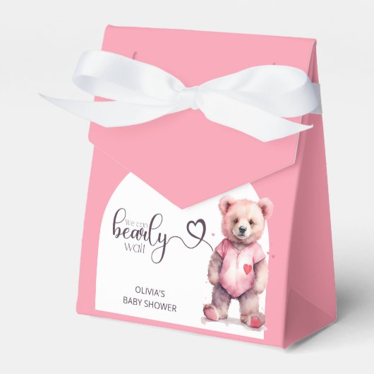 Ballotins On peut attendre le Baby shower de l'aquarelle (Verso)