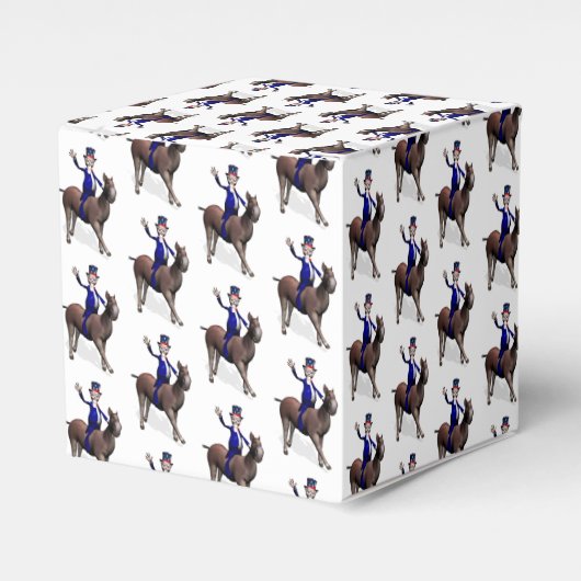 Ballotins Oncle Sam Riding On Donkey (Verso)