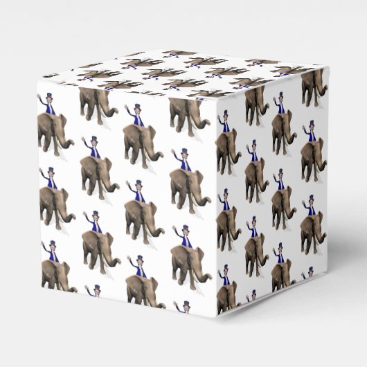 Ballotins Oncle Sam Riding On Elephant (Verso)