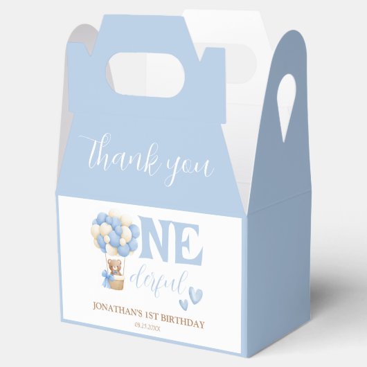 Ballotins Onederful Bear Hot Air Balloon 1st Birthday (Ouvert)