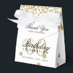 Ballotins Or 60e anniversaire Merci Confetti Blanc<br><div class="desc">Elégant "Merci" 60e anniversaire Gold Faux Parties scintillant Confetti Design blanc.</div>
