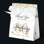 Ballotins Or 80e anniversaire Merci Confetti<br><div class="desc">Elégant "Merci" 80e anniversaire Gold Faux Parties scintillant Confetti design.</div>