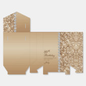 Ballotins Or Élégant 80e Anniversaire (Déplié)