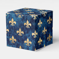 Or fantaisie sur Navy Fleur de Lis