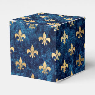 Ballotins Or fantaisie sur Navy Fleur de Lis