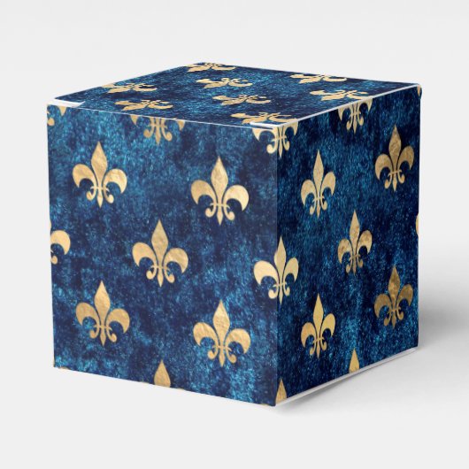 Ballotins Or fantaisie sur Navy Fleur de Lis (Verso)