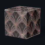 Ballotins Or noir et Rose<br><div class="desc">Elégante ballotin avec or rose et motif art déco noir.</div>