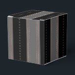 Ballotins Or noir et Rose<br><div class="desc">Elégante ballotin avec or rose et motif art déco noir.</div>