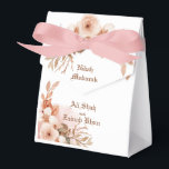 Ballotins or rose Floral Nikah Mubarak Ballotin<br><div class="desc">Impressionnez vos invités avec un Rose  Gold Floral de thème islamique mariage Nikah ballotin qui présente une frontière d'or Rose exquis Floral et élégante calligraphie avec le nom personnalisé de marié et marié ' sur le devant et rose or parties scintillant sur le côté arrière du ballotin.</div>