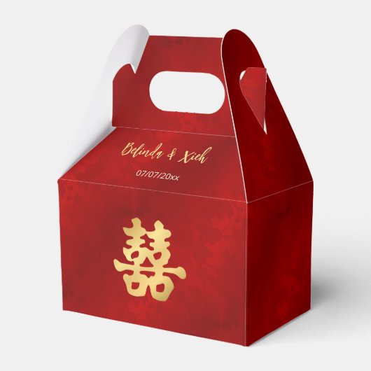 Ballotins Or Rouge | Mariage Chinois (Verso)