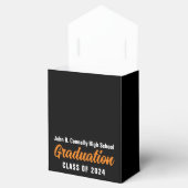 Ballotins Orange Black Custom School Graduation Party (Ouvert)
