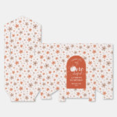 BALLOTINS ORANGE BOW & ARCH FALL PUMPKIN FLOWERS BIRTHDAY (Déplié)