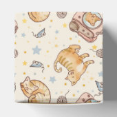 Ballotins Orange Cat in a Backpack, Stars, and Yarn (Haut)