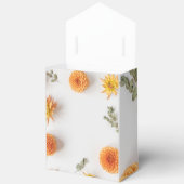Ballotins Orange Dahlia Wedding Favor Boxes (Ouvrir)