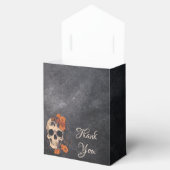 Ballotins Orange Fleurs simples Merci élégant (Ouvert)