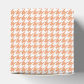 Ballotins Orange Houndstooth Wedding Favor Box (Haut)