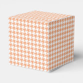 Ballotins Orange Houndstooth Wedding Favor Box (Arrière)
