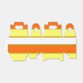 Ballotins Orange, jaune et White Stripes (Déplié)