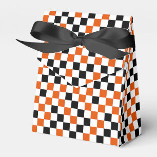Ballotins Orange Noir et Blanc à Damier