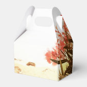 Ballotins Orange Oleander Fleurs Mariage photo Merci (Arrière)