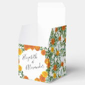 Ballotins Orange Rose Mariage Floral Moderne (Ouvert)