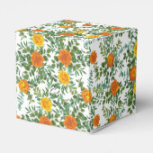 Ballotins Orange Rose Mariage Floral Moderne (Arrière)