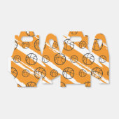 Ballotins Orange Stripes Basketball Anniversaire (Déplié)