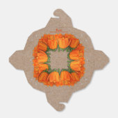 Ballotins Orange Tulip on Kraft Take Out Style Favor Boxes (Déplié)