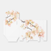 Ballotins Orange vert ivoire fleuri arbre de printemps (Déplié)