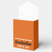 Ballotins Orange White Custom School Graduation Party (Ouvert)