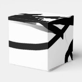 Ballotins Orchidée Blanc : Abstrait blanc et noir (Arrière)