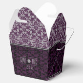 Ballotins Orchidée Gris chinois Brocade Mariage Takeout (Ouvert)