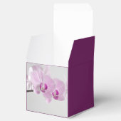 Ballotins Orchidée rose Élégance Mariage Favor Box (Ouvert)