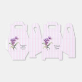 Ballotins Orchidée violette moderne rayures florales 60e ann (Déplié)