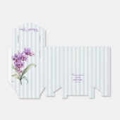 Ballotins Orchidée violette Vert rayures Floral 30e annivers (Déplié)