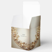 Ballotins Ornate Gold Flourish Favor Box (Ouvert)