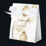Ballotins Ornement d'or Noël Fête de Noël Élégant<br><div class="desc">Ornement d'or Noël Fête de Noël Élégants Ballotins. Unique,  beau,  design élégant. Facile à personnaliser. Le style de police,  la taille et les couleurs peuvent être modifiés. Éléments correspondants disponibles.</div>