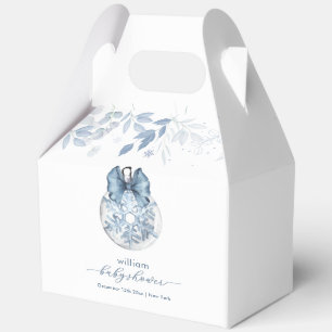 Ballotins Ornement Flocon de Neige Arc d'Hiver Bleu Baby Sho