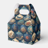 Ballotins Ornements de Noël Bleus Élégants (Arrière)