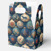 Ballotins Ornements de Noël Bleus Élégants (Ouvert)