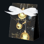 Ballotins Ornements dorés de Noël Étoiles brillantes Noir<br><div class="desc">Ornements dorés de Noël Étoiles brillantes Ballotins noirs. Unique,  beau,  design élégant. Facile à personnaliser. Le style de police,  la taille et les couleurs peuvent être modifiés. Éléments correspondants disponibles.</div>
