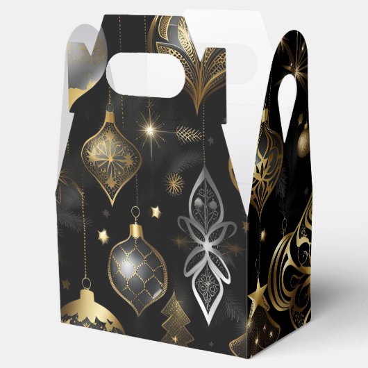 Ballotins Ornements Traditionnels Argent Et Or Gable (Ouvert)