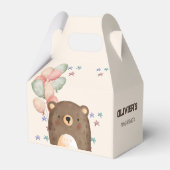 Ballotins ours aquarelle avec ballons boîte de fête d'annive (Arrière)