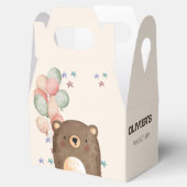 Ballotins ours aquarelle avec ballons boîte de fête d'annive (Ouvert)