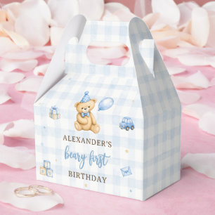 Ballotins Ours Beary 1er anniversaire ballon bleu